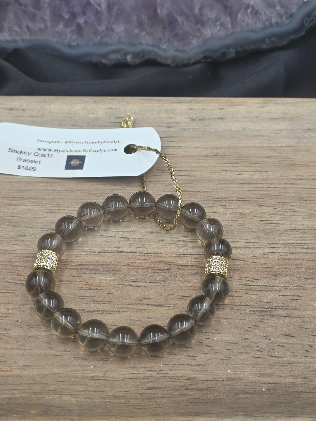 Smokey Quartz Gemstone Bracelet
