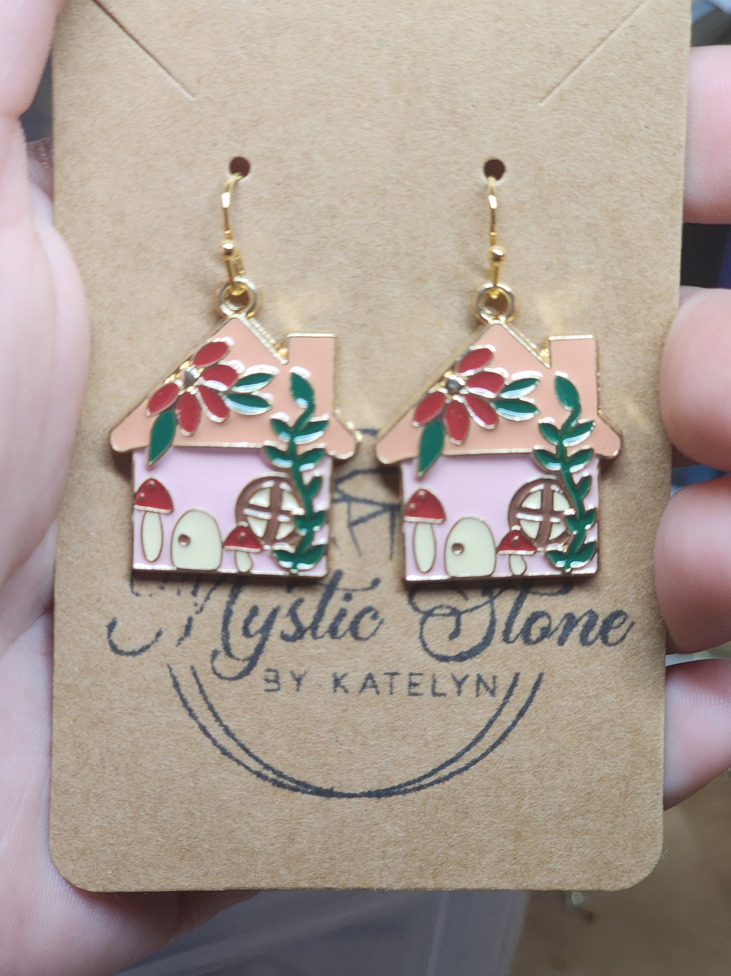 Woodland House Charm style earrings