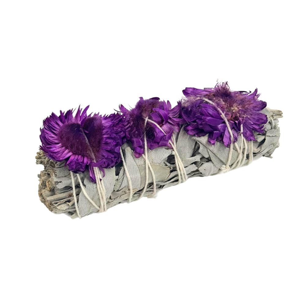 Sage Bundle - Purple Strawflower
