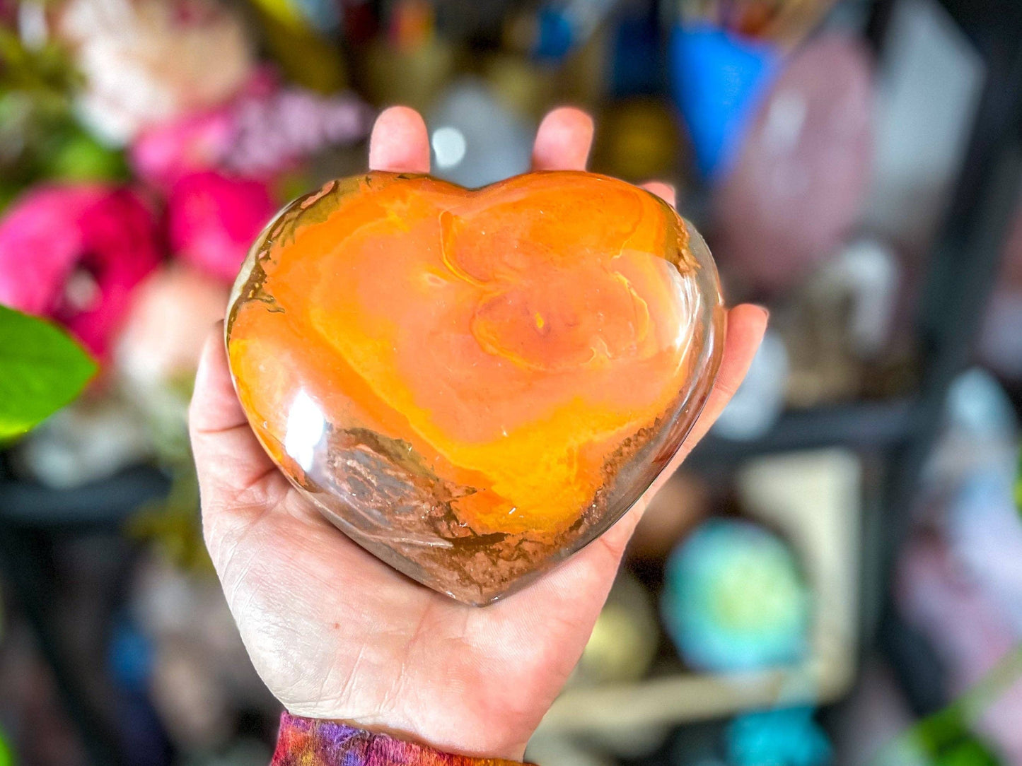 Polychrome Jasper Heart
