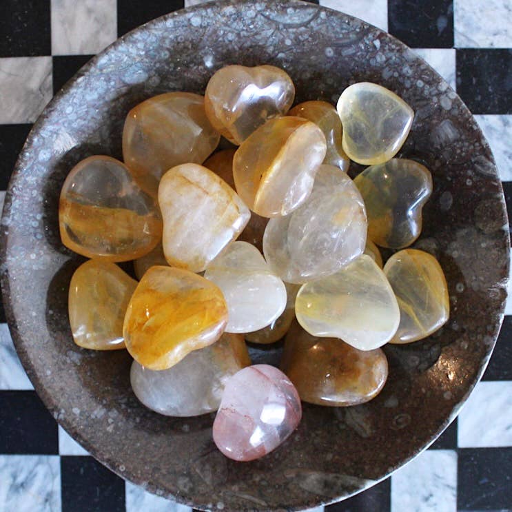Hematoid Quartz Heart (up to 1.5") (Crystals & Stones)