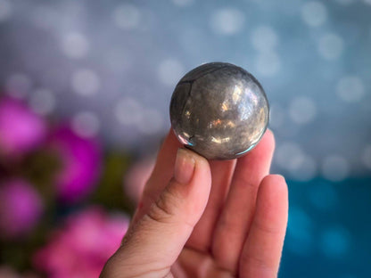 Polished Pyrite Crystal Sphere