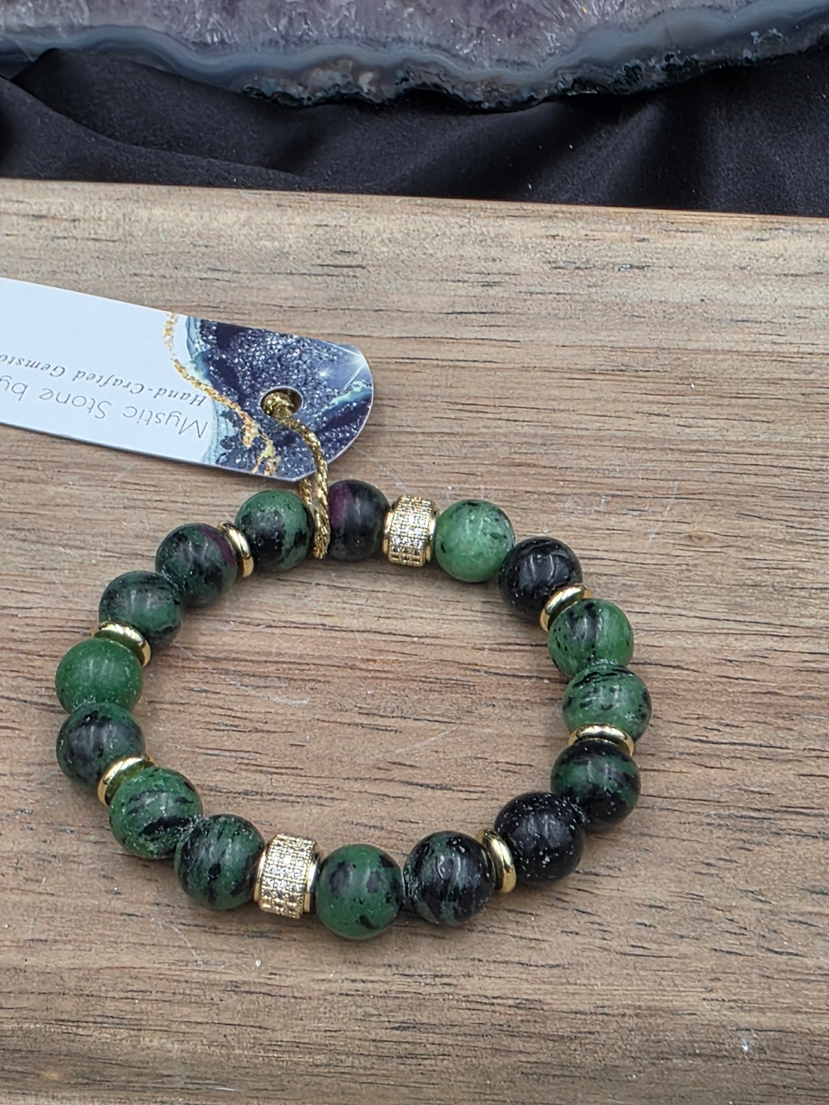 Ruby Zoisite Gemstone Bracelet