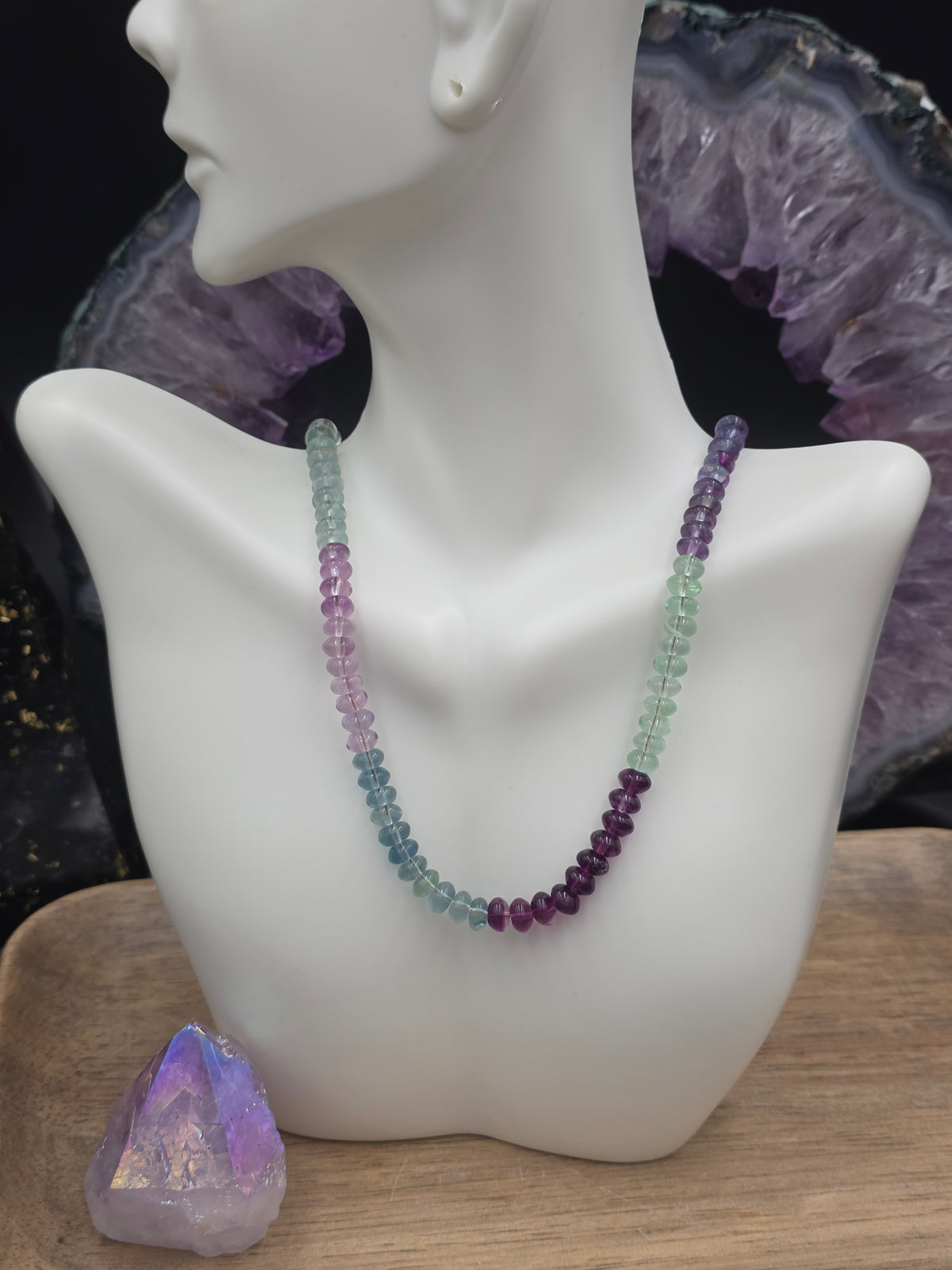 Fluorite Gemstone Necklace