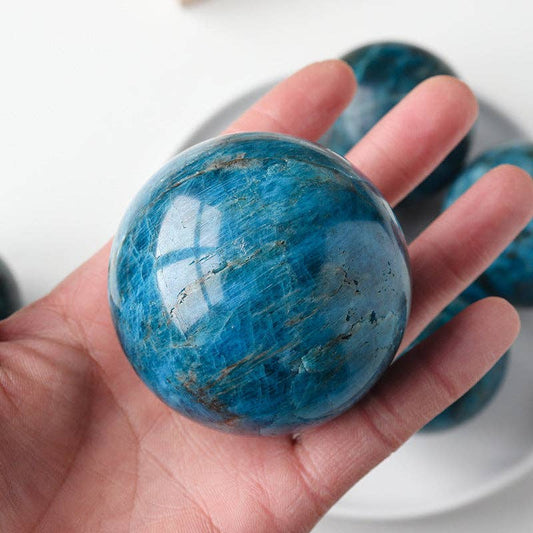 Blue Apatite Sphere  - Clarity and Communication