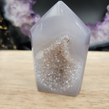 Druzy Agate Tower