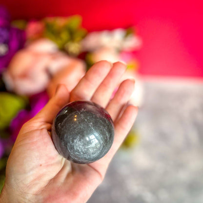 Silver Obsidian Spheres, Ethically Sourced Crystal Balls