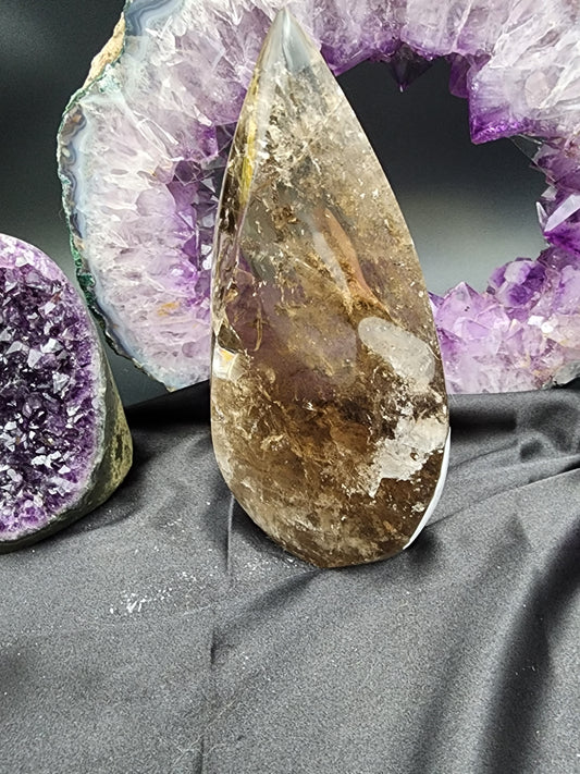 XL Smokey Quartz Flame