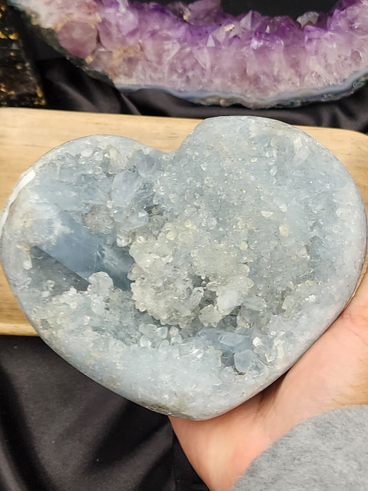 Huge Celestite Heart Geode