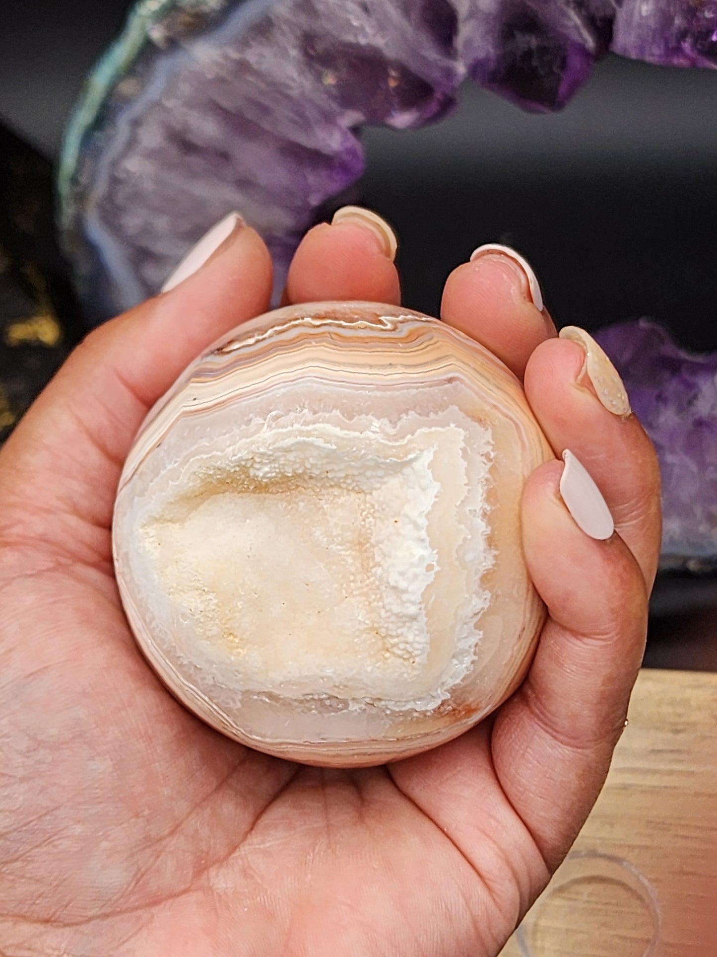 Crazy Lace Agate Sphere