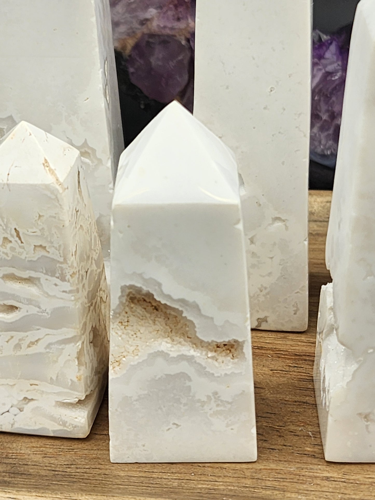 White Plume Agate Towers