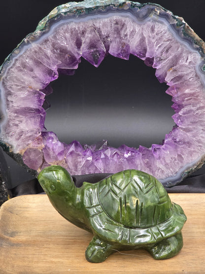 Carved Nephrite Jade Turtle