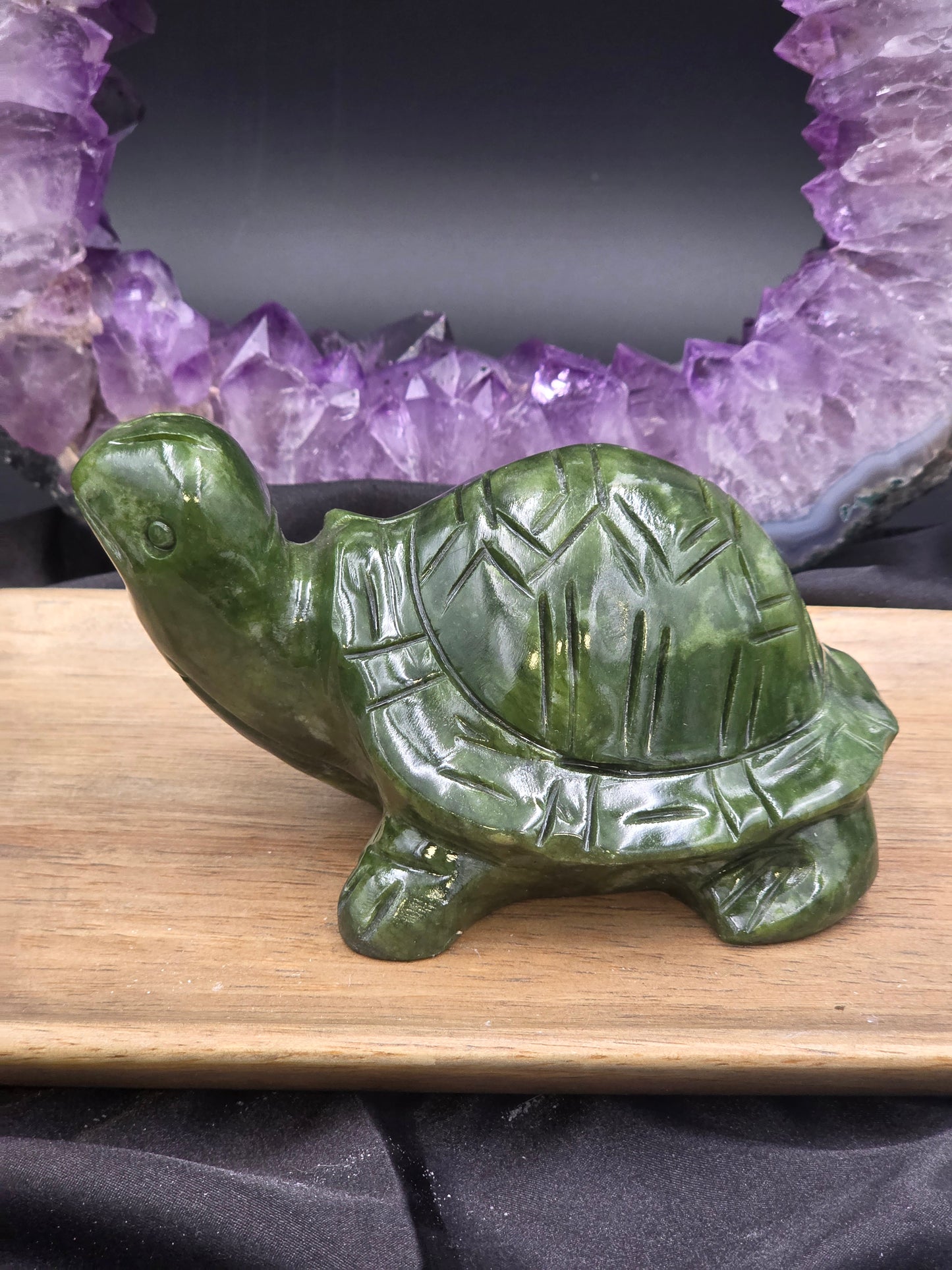 Carved Nephrite Jade Turtle