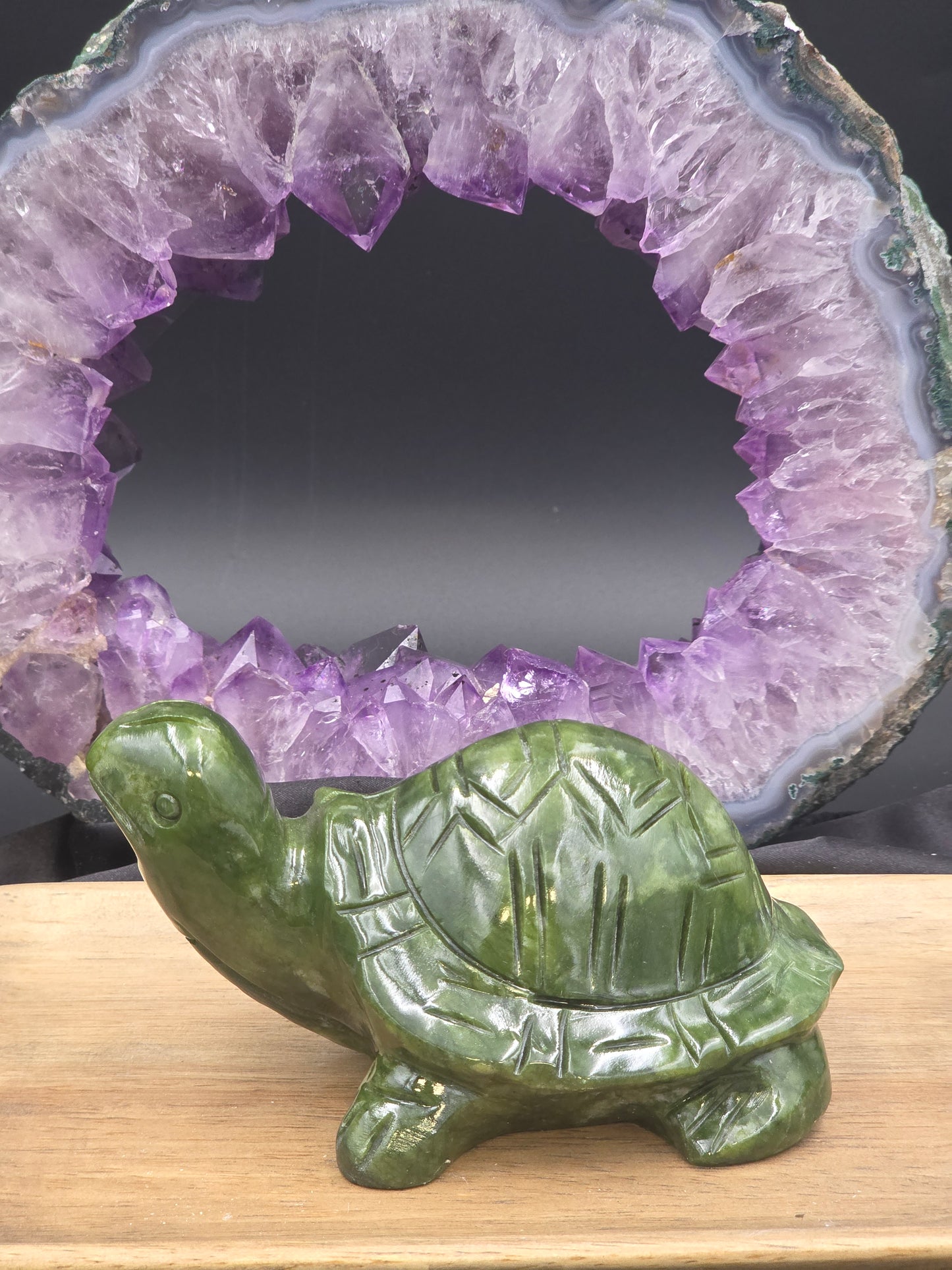 Carved Nephrite Jade Turtle