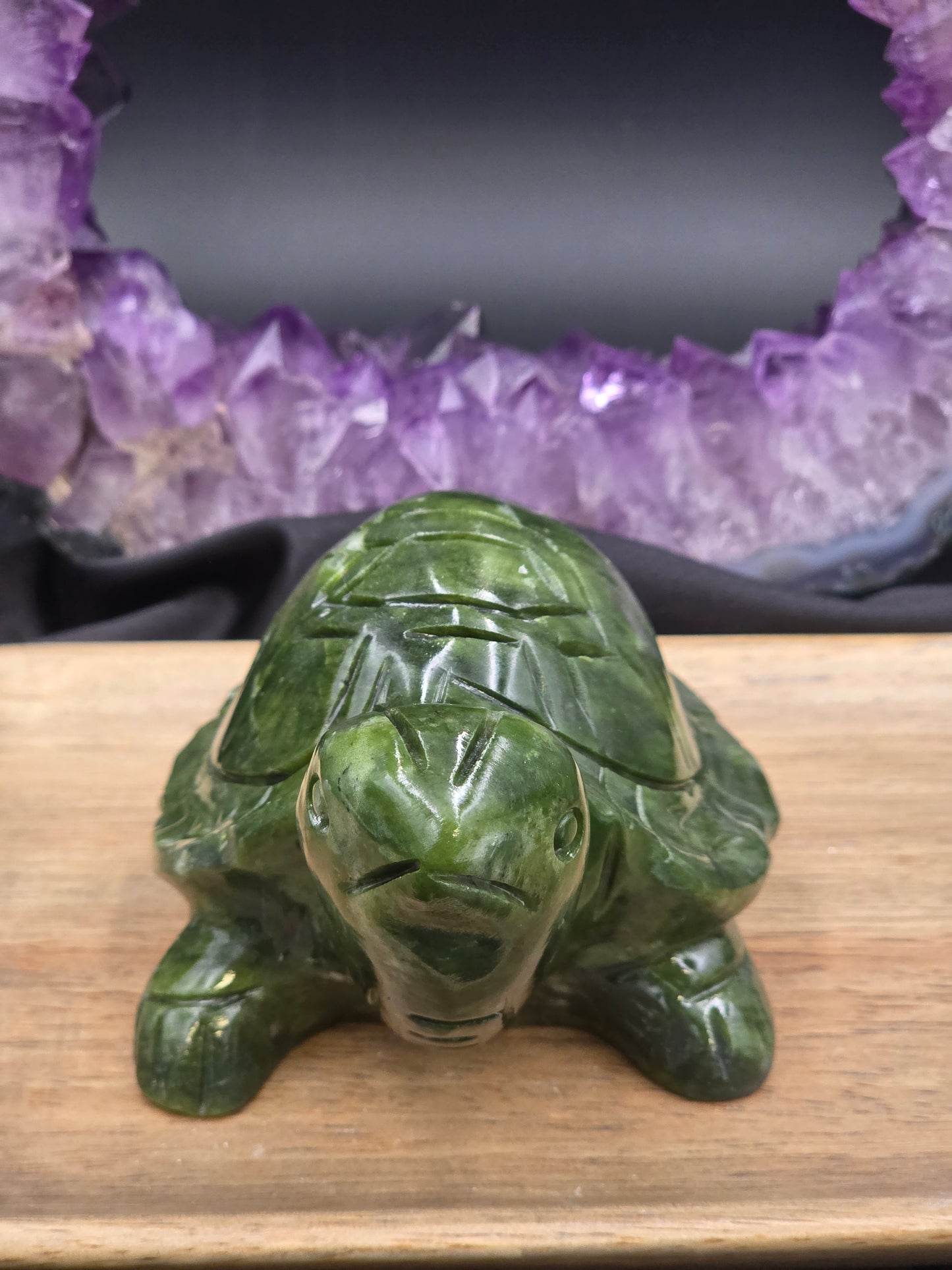 Carved Nephrite Jade Turtle