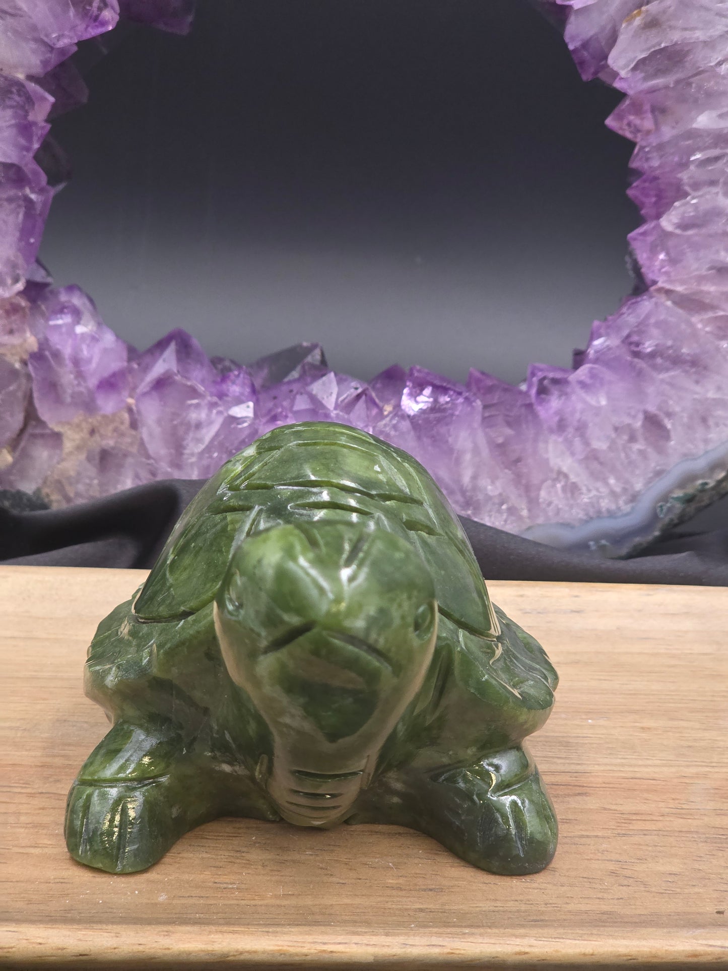 Carved Nephrite Jade Turtle