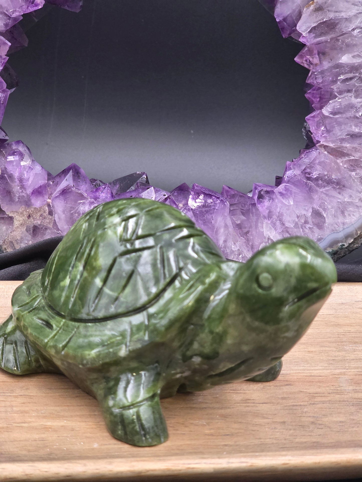 Carved Nephrite Jade Turtle