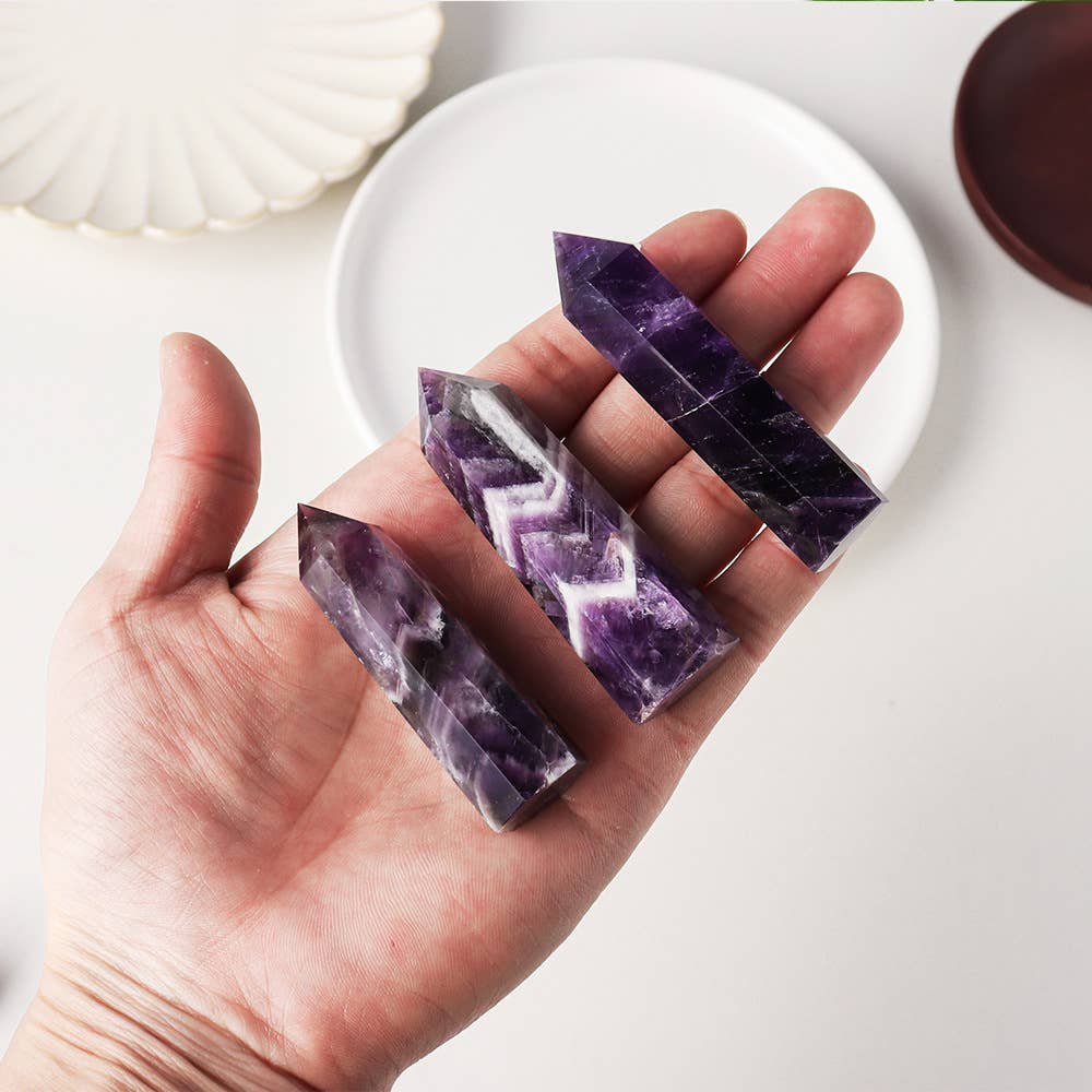 Dream Amethyst Crystal Tower Point – Calming