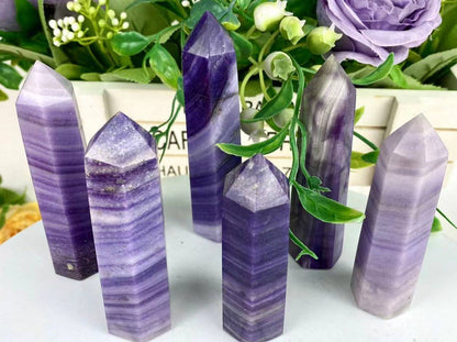 Enchanting Silky Fluorite Tower Point Generator - Clarity, Creativity, & Mental Flow