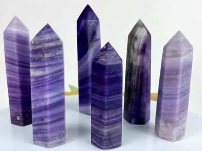 Enchanting Silky Fluorite Tower Point Generator - Clarity, Creativity, & Mental Flow