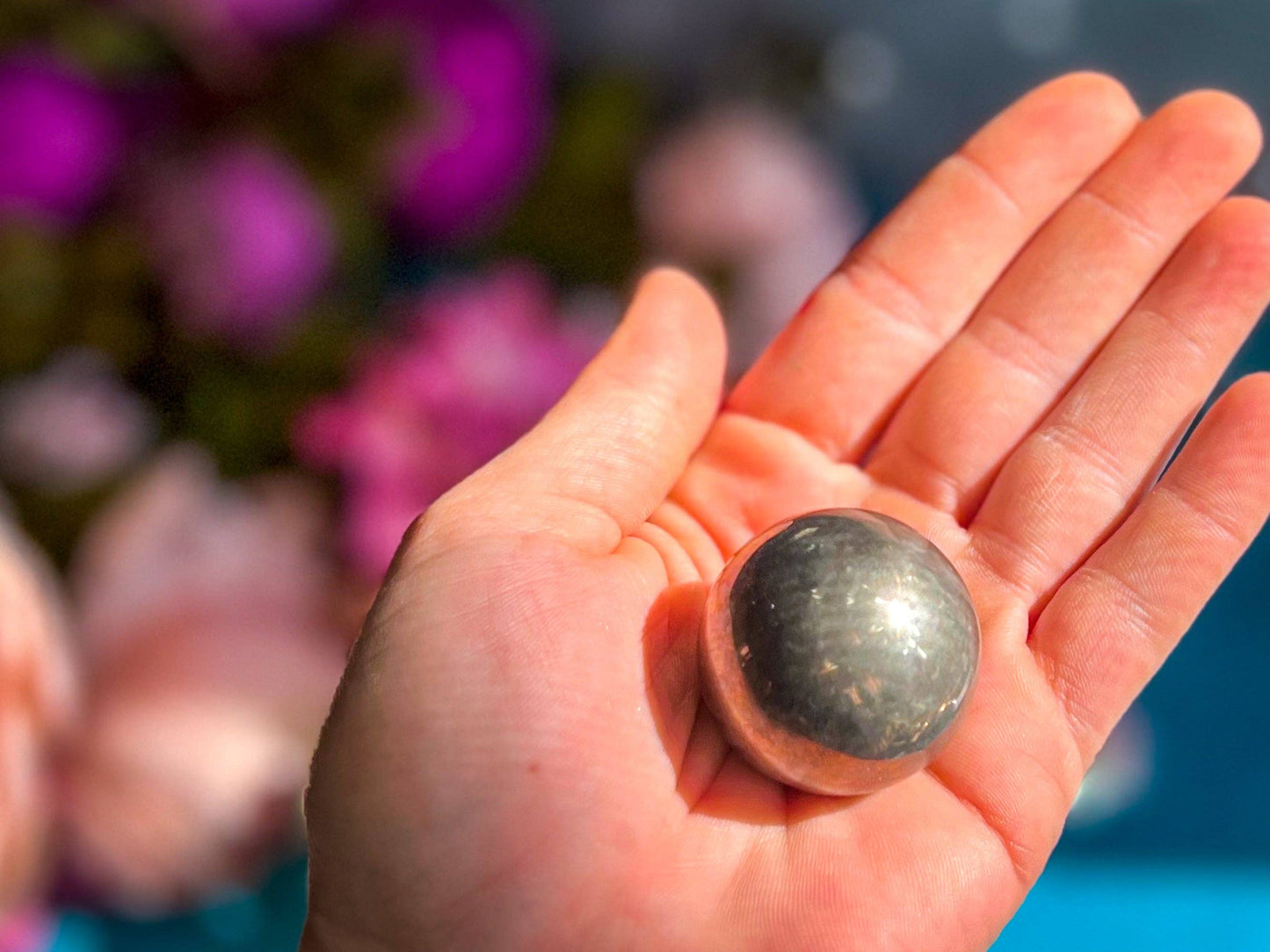 Polished Pyrite Crystal Sphere