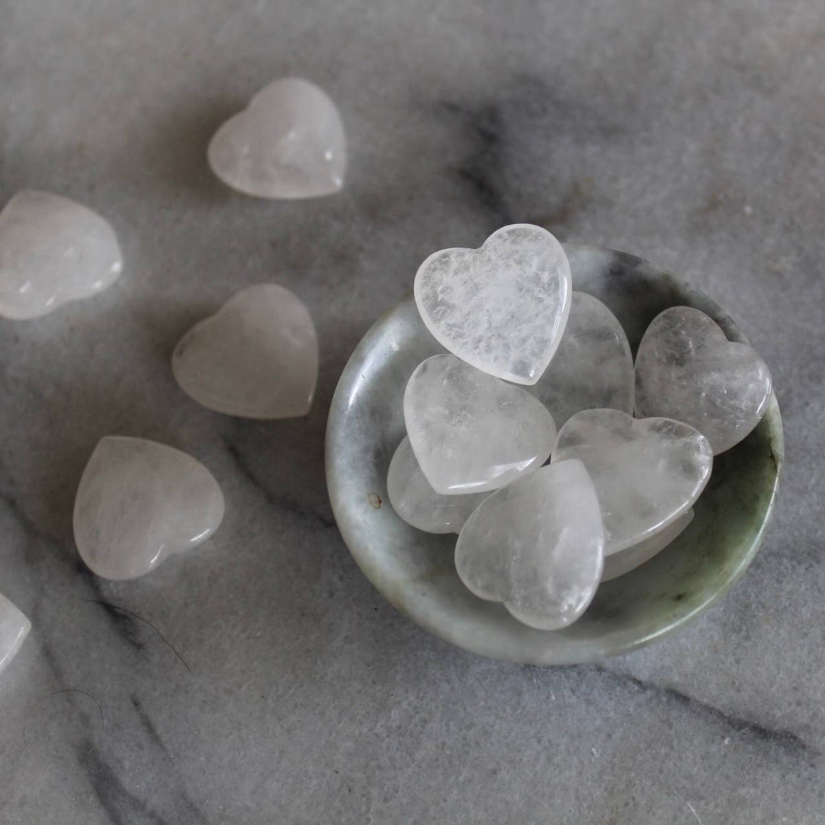 Clear Quartz 20mm Heart