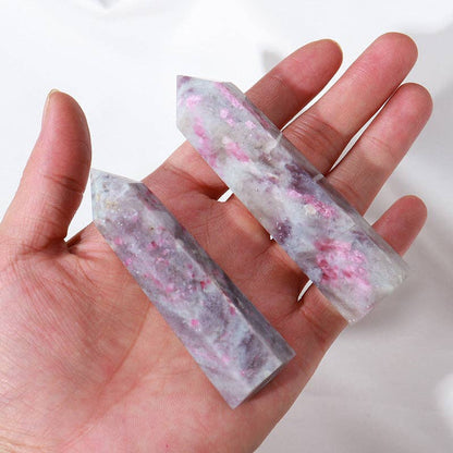 Enchanting Plum Tourmaline Point Tower Generator - 5-7cm