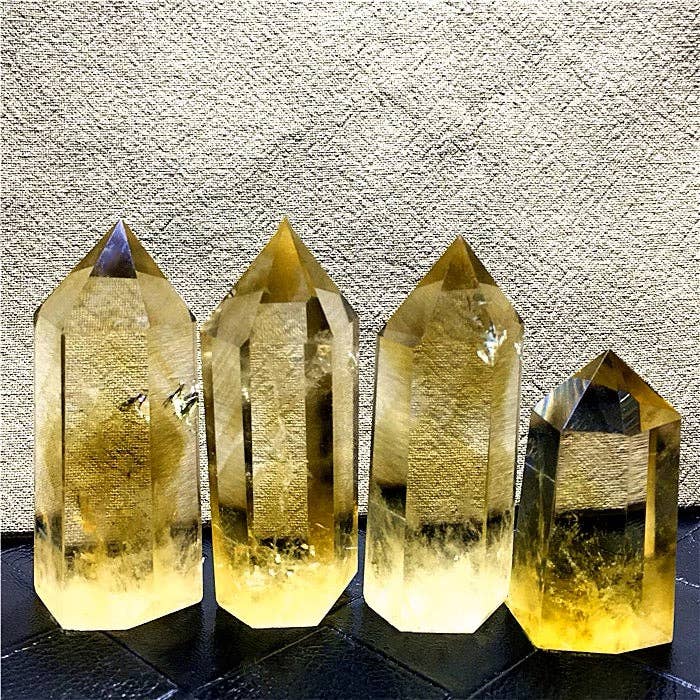 AAAA Grade Brazilian Citrine Tower Point