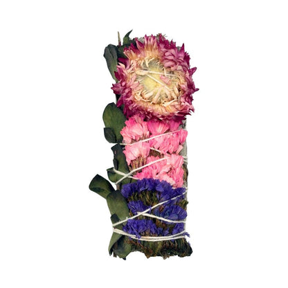 Sage Bundle - Purple Sinuata & Hot Pink Strawflower