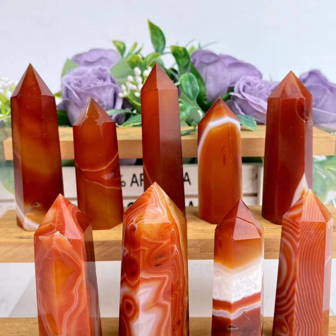 Red Agate Tower | Strength, Grounding & Confidence