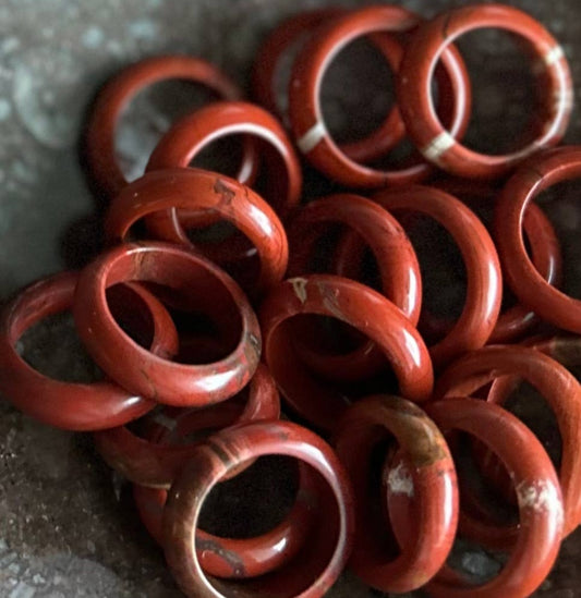 Red Jasper Gemstone Ring