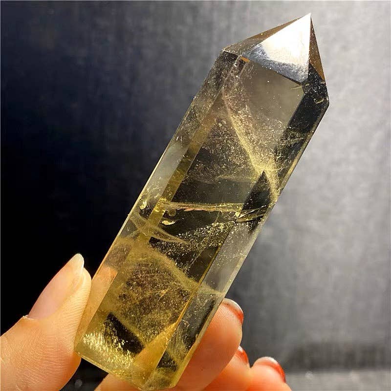 AAAA Grade Brazilian Citrine Tower Point