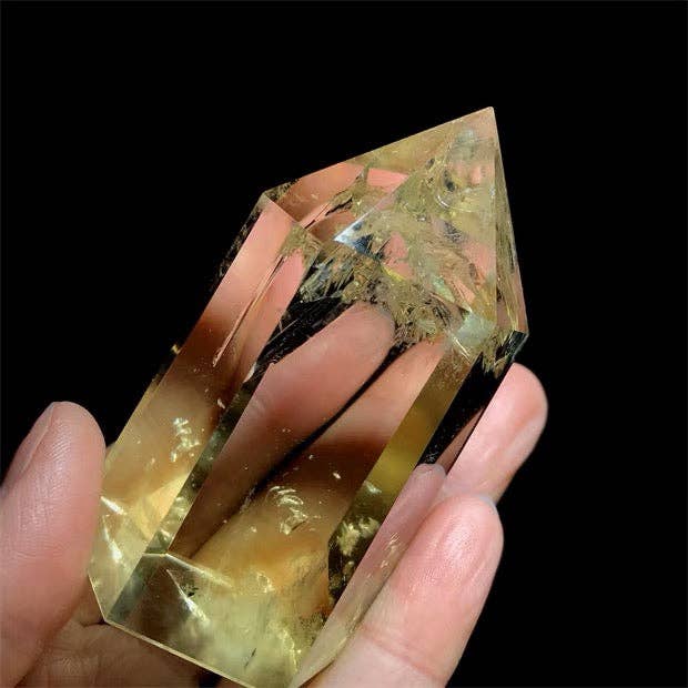 AAAA Grade Brazilian Citrine Tower Point