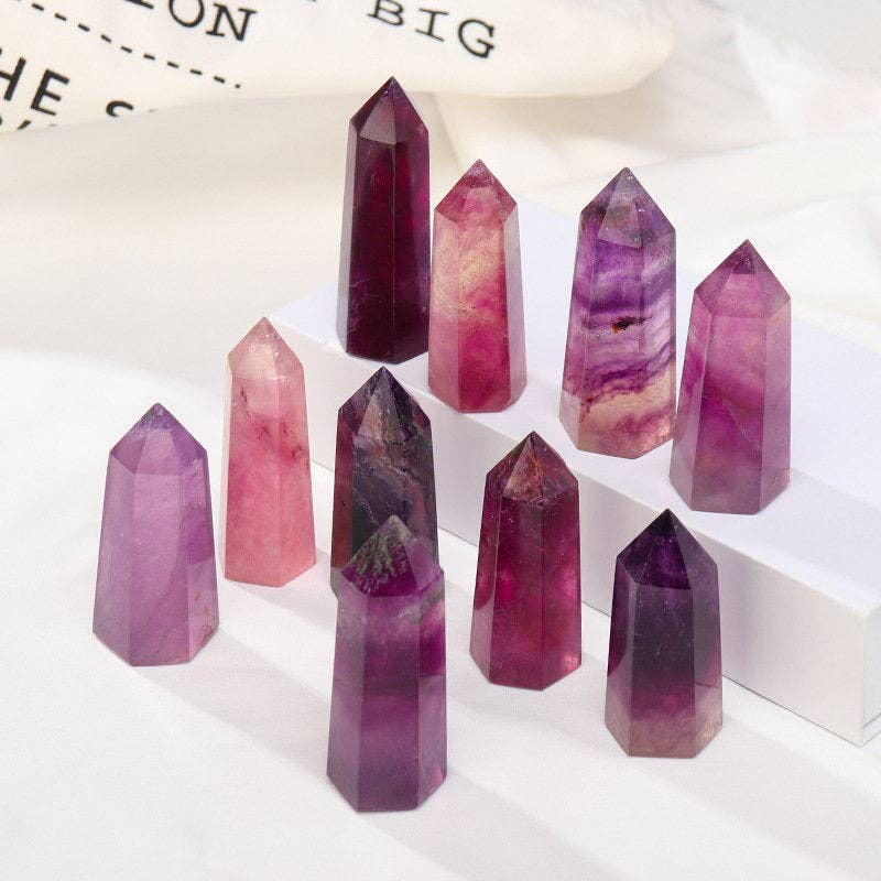 Purple Fluorite Tower - Peace Giving