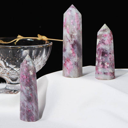 Enchanting Plum Tourmaline Point Tower Generator - 5-7cm