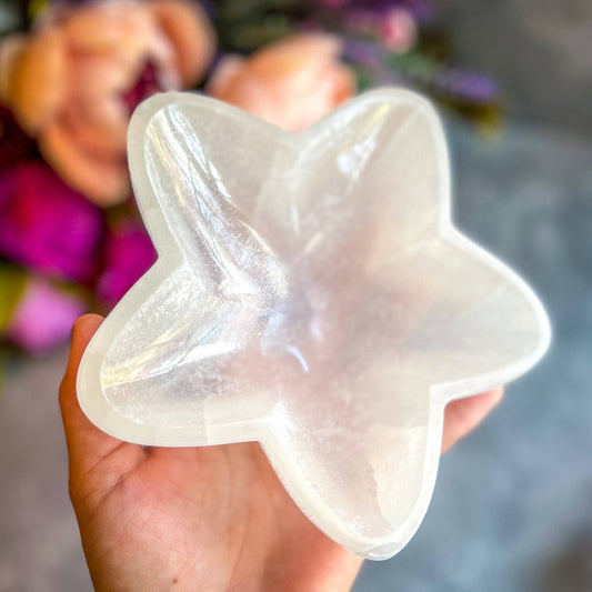 5.5" Selenite Star Bowl, Charging Bowl