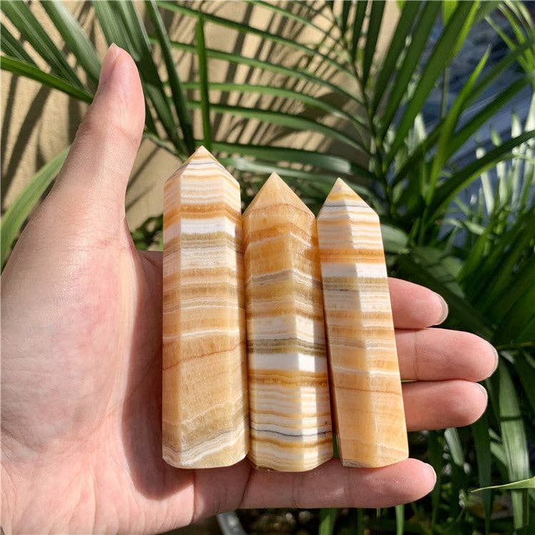 Energizing Yellow Calcite Tower | Boost Confidence & Manifestation