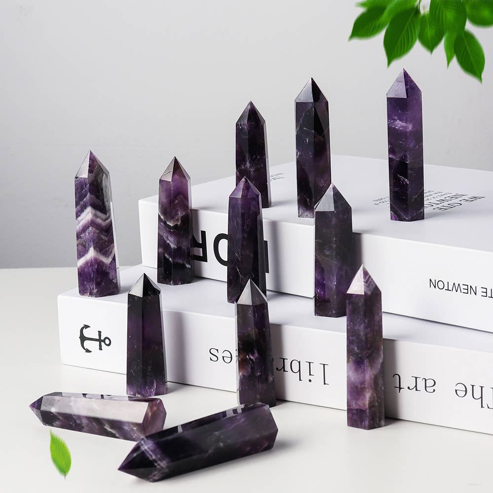 Dream Amethyst Crystal Tower Point – Calming