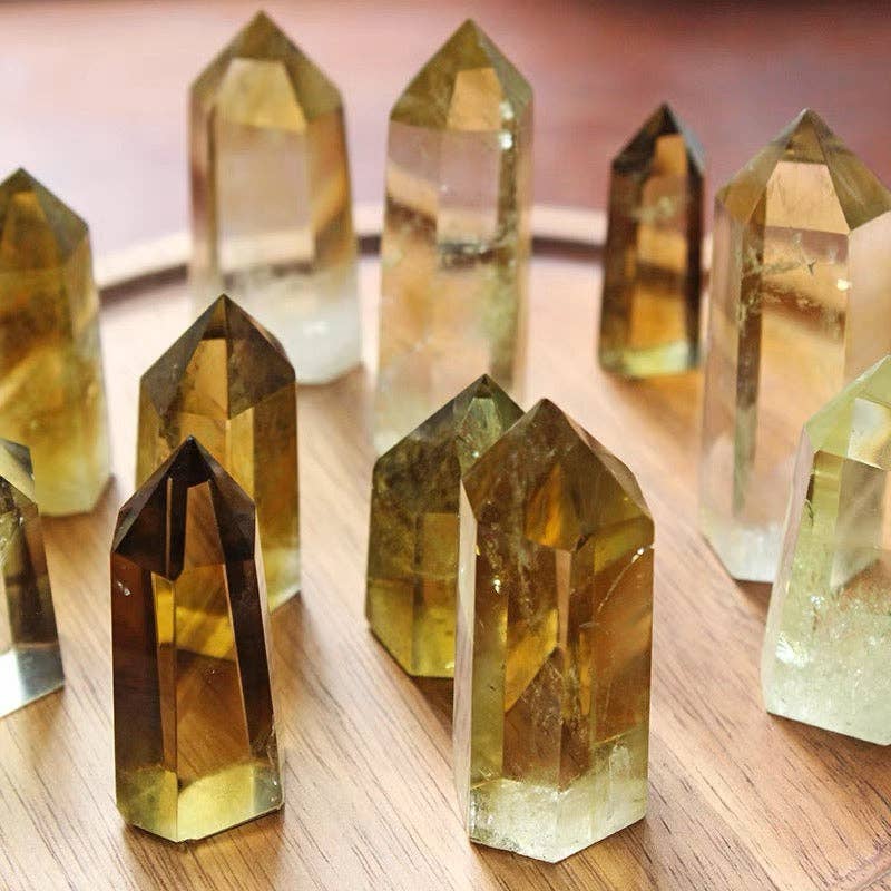 AAAA Grade Brazilian Citrine Tower Point