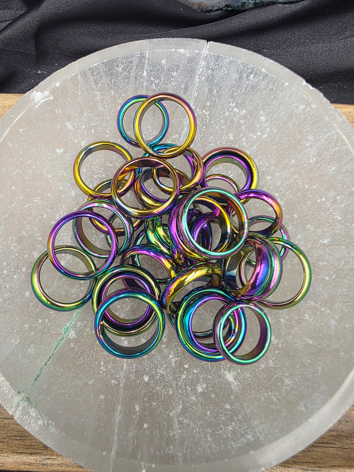 Rainbow Hematite Ring