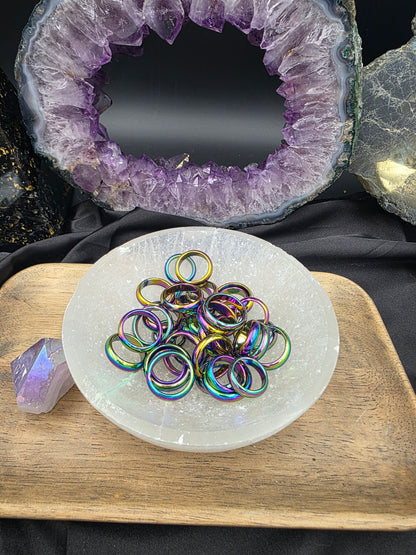 Rainbow Hematite Ring